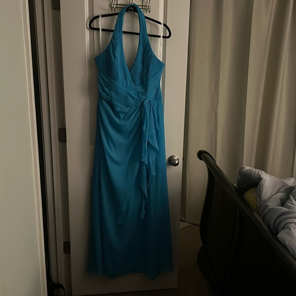 David’s Bridal, Size 16, Iris Blue